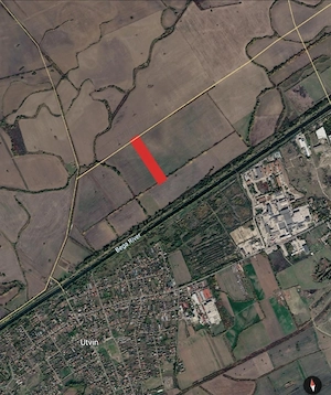20.000 mp teren arabil in Utvin peste Bega, aproape de noua centură de vest a Timisoarei
