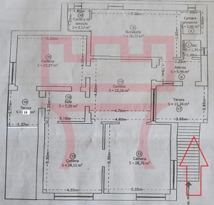 Apartament  nemobilat sau birou in casa 160mp zona Emil Isac - imagine 4