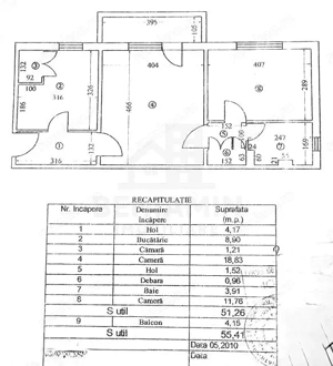 Apartament cu 2 camere la parter cu balcon - Brazda lui Novac 55mp - imagine 9