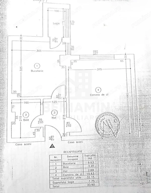 Garsoniera Decomandata pe Dezrobirii -centrala termica -etaj 9 -34mp - imagine 11