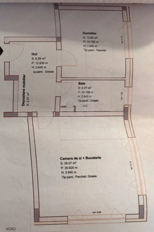2 Camere-Coresi-Parcare subterana-55mp-Nelocuit-Mobilat-Utilat-Liber - imagine 9