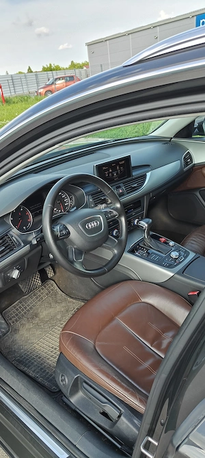 Audi A6 C7 Avant 2014 | 2.0 TDI 177 CP | Multitronic 8+1 | 176.723 km Reali | Piele Maro - imagine 10