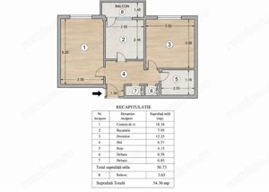 Apartament 2 camere Popa Șapcă, confort 1 decomandat, etaj 2, renovat - imagine 8