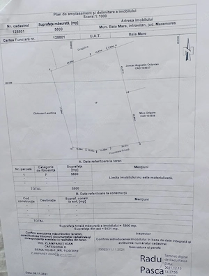 PENTRU INVESTITORI Teren Str.Dumbravei 9900 mp,Teren Ste.Paltinisului 1800 mp - imagine 3