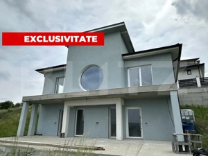EXCLUSIV: Casă modernă, terasă panoramică, teren 500 mp, Apahida
