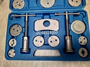 Trusa etriere pentru pistoane frana, presa, 21 piese + cutie depozitare albastra - imagine 4