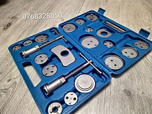 Trusa etriere pentru pistoane frana, presa, 21 piese + cutie depozitare albastra - imagine 6