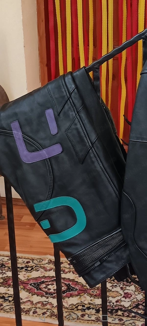 Costum moto piele naturală - imagine 2