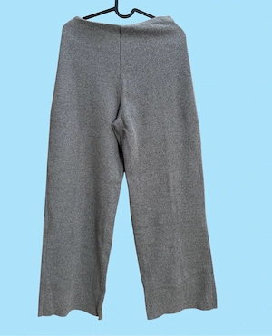 Zara Knit Flared   Wide Leg   Gri Melanj, Mărimea S
