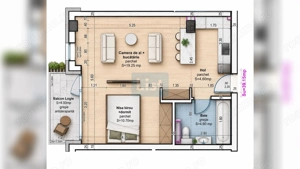 Comision 0% Apartament 2 camere, Baciu, 39mp┃ - imagine 3