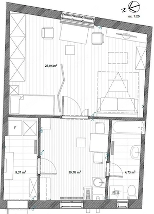 inchiriez apartament 1 camera centru arad  - imagine 7