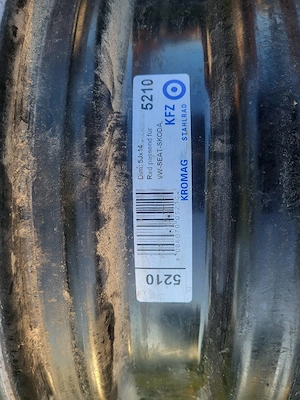 Set 4 jante tablă originale VW Seat Skoda 14" 5x100   stare foarte bună - imagine 4