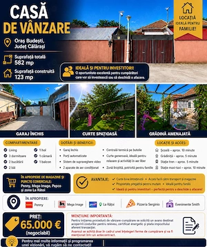Casa de vânzare Ideala și pentru Investitori
