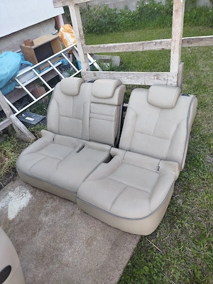 Vand scaune din piele bej pentru renault laguna 2 - imagine 5