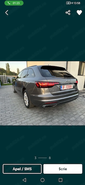 Vând audi A4 B9,5 2.0 tdi mild hibrid faruri Matrix virtual cockpit 2020 - imagine 3
