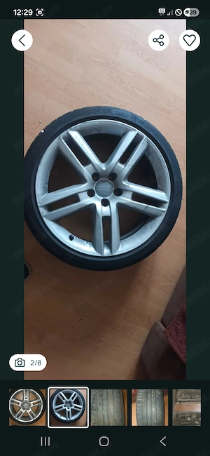 Jante cu cauciucuri audi s-line r 19 - imagine 2