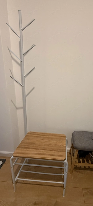 Cuier hol cu bancă și suport pentru încălțăminte