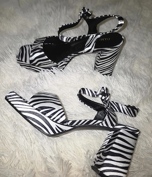 Sandale Black White