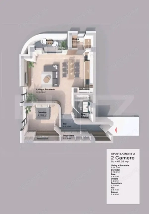 Apartament MODERN 2 camere intr un Complex Rezidential NOU  la un SUPER PRET !!