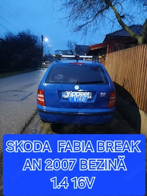 Vînd  skoda  fabia  break  an. 2007. benzină 1.4  - imagine 3