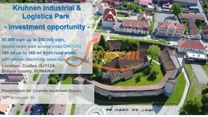Codlea teren constructii industriale sau logistice 8 ha pana la 24 Ha