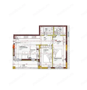 Apartament semifinisat, 78 mp utili, bucatarie inchisa, incalzire in pardoseala