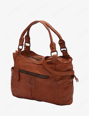 geanta piele cognac, marca Harbour 2nd