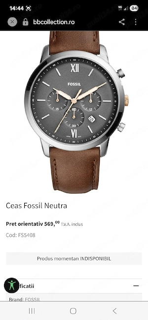 Fossil Neutra Chronograf 