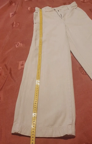 Blugi largi ca noi premium crem Massimo Dutti XS s mic
