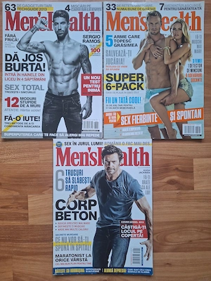Lot 3 Reviste Men's Health România Ediția Română 2013