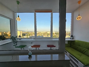 Inchiriez apartament în regim hotelier, cu 2 camere, in apropiere de Vivo si spitalul TBC, etajul 10 - imagine 5