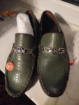 vind mocasini piele naturala model crocodil  italian Benvenuti 