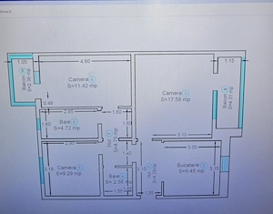 Ap.3 camere - 2 balcoane - bloc vechi - imagine 7