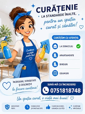 Servicii de Curățenie   Case și Apartamente Târgu Mureș
