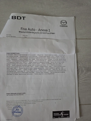 Vând Mazda 3 Sedan 2.0 e Skyactiv G150 Mild Hybrid Plus | Prim Proprietar | În garanție| 43.300 km. - imagine 8