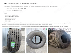 Anvelope 425/65R22 M+S -18 bucati