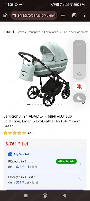  Cărucior Adamex 3 in 1 Luxury 