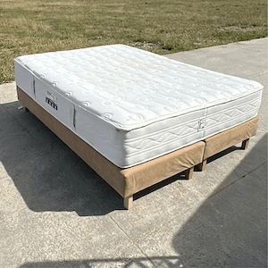 Pat dublu matrimonial 210 x 160 cm cu saltea Flex Multielastic