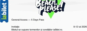  Vând bilet la Beach Please 