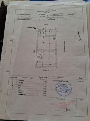 Vând apartament, 2 camere, parter, situat în Oltenița, jud.Călarasi, zona centrală, preț 45000 euro 