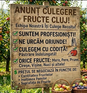 Culegem fructe in Cluj