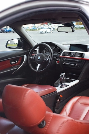 BMW F30 320ed   Harman Kardon   Piele rosie  - imagine 5