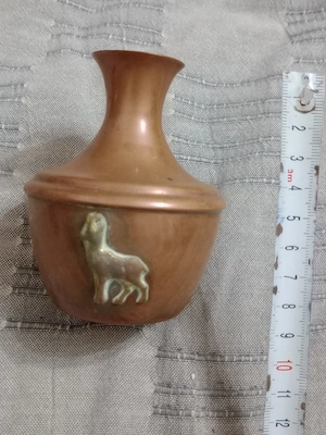 Vaza decorativa din cupru 10 cm. inaltime