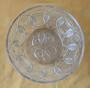 Fructiera tip bol, cristal Bohemia