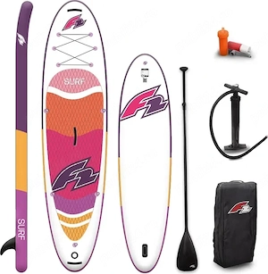NOU Paddleboard SUP-Board Caiac F2 Plum (2026) SUP Stand Up Paddle 323x79x15 cm 10,6 cu accesorii