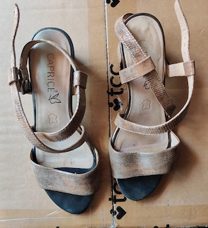Sandale CAPRICE 36 - 36,5 Maro - Argintiu