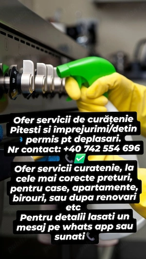 Ofer servicii curatenie Pitesti la preturi mici