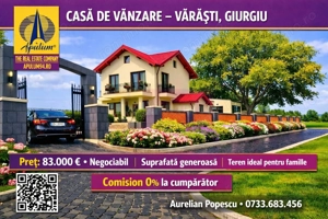 VARASTI / GR - CASA P+1+M (4 CAM) DE VANZARE