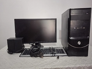 Vând Pc Desktop + boxe + monitor +  tastatură