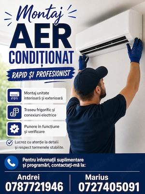 Montaj aer condiționat la prețuri decente!
